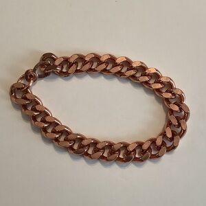 Men’s Copper Heavy Chain Link Bracelet, 9”